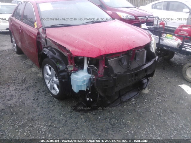 4T1BE46K48U227119 - 2008 TOYOTA CAMRY CE/LE/XLE/SE RED photo 6