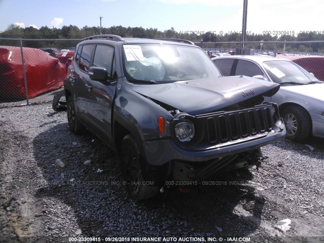 ZACCJBCB6HPE83325 - 2017 JEEP RENEGADE TRAILHAWK GREEN photo 1