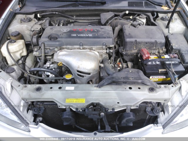4T1BE32K24U367843 - 2004 TOYOTA CAMRY LE/XLE/SE 银色 照片 10