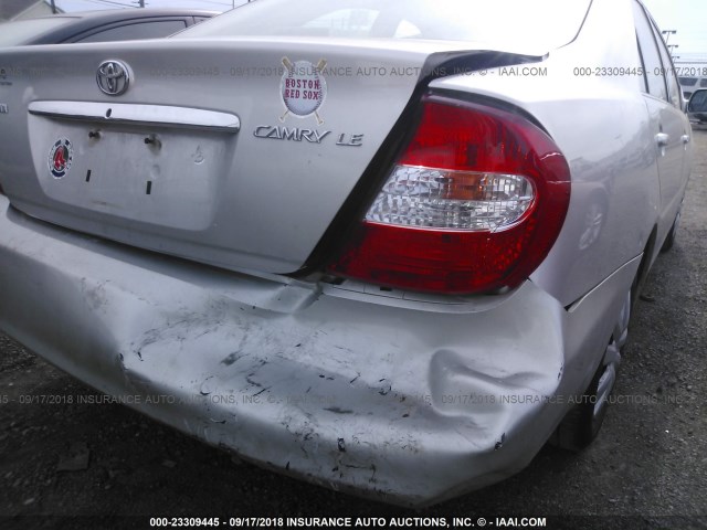4T1BE32K24U367843 - 2004 TOYOTA CAMRY LE/XLE/SE 银色 照片 6