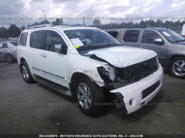 5N1BA0NF3CN602333 - 2012 NISSAN ARMADA SV/SL/PLATINUM WHITE photo 1