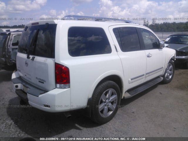 5N1BA0NF3CN602333 - 2012 NISSAN ARMADA SV/SL/PLATINUM WHITE photo 4