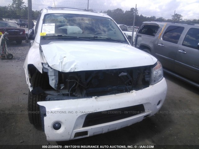 5N1BA0NF3CN602333 - 2012 NISSAN ARMADA SV/SL/PLATINUM WHITE photo 6