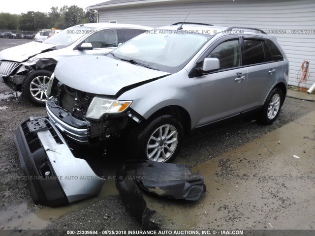 2FMDK49C17BA33058 - 2007 FORD EDGE SEL PLUS SILVER photo 2