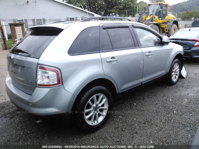 2FMDK49C17BA33058 - 2007 FORD EDGE SEL PLUS SILVER photo 4