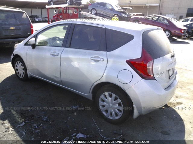 3N1CE2CP8FL443448 - 2015 NISSAN VERSA NOTE S/S PLUS/SV/SL/SR SILVER photo 3