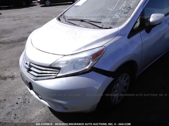 3N1CE2CP8FL443448 - 2015 NISSAN VERSA NOTE S/S PLUS/SV/SL/SR SILVER photo 6