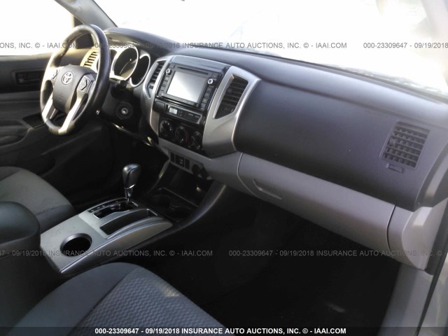 5TFJU4GNXEX064157 - 2014 TOYOTA TACOMA DOUBLE CAB PRERUNNER GRAY photo 5