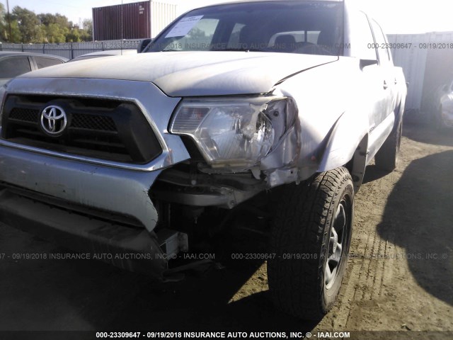 5TFJU4GNXEX064157 - 2014 TOYOTA TACOMA DOUBLE CAB PRERUNNER GRAY photo 6