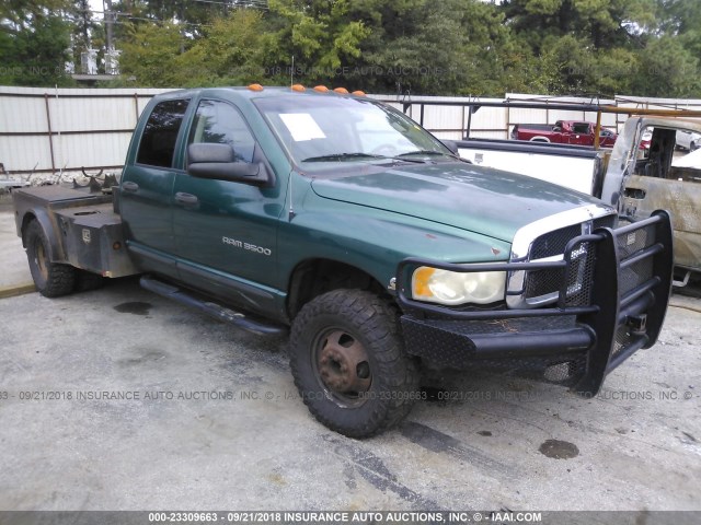 3D7MU48C23G843893 - 2003 DODGE RAM 3500 ST/SLT GREEN photo 1