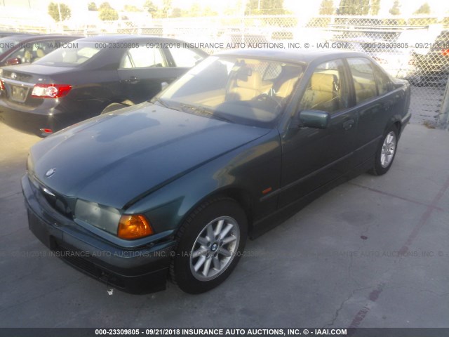 WBACD4324VAV54128 - 1997 BMW 328 I AUTOMATIC GREEN photo 2