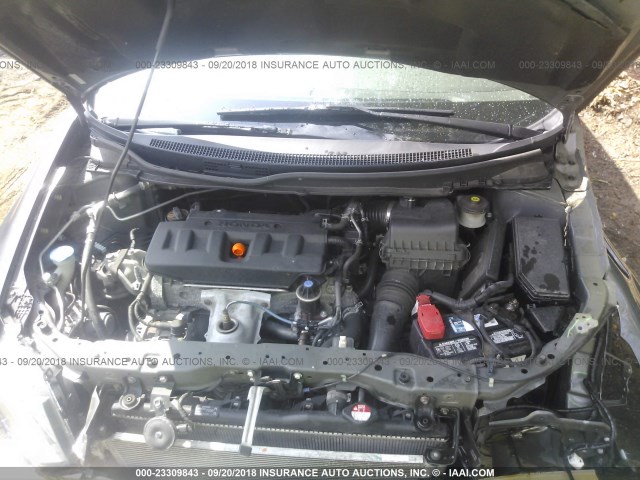 2HGFB2F94CH307047 - 2012 HONDA CIVIC EXL 灰色 照片 10