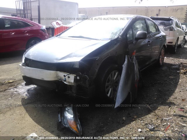 2HGFB2F94CH307047 - 2012 HONDA CIVIC EXL 灰色 照片 2