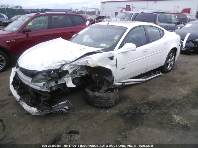 2G2WC54C151304456 - 2005 PONTIAC GRAND PRIX GXP WHITE photo 2