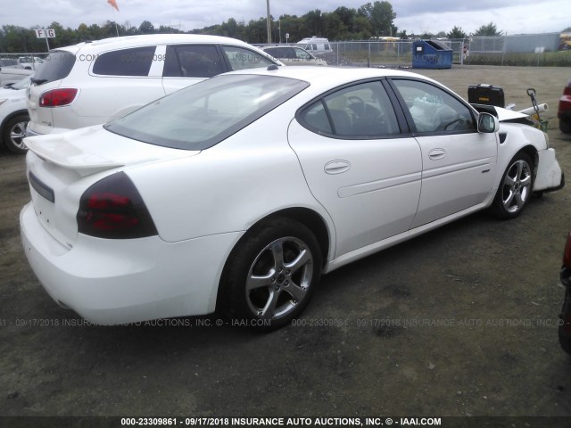 2G2WC54C151304456 - 2005 PONTIAC GRAND PRIX GXP WHITE photo 4