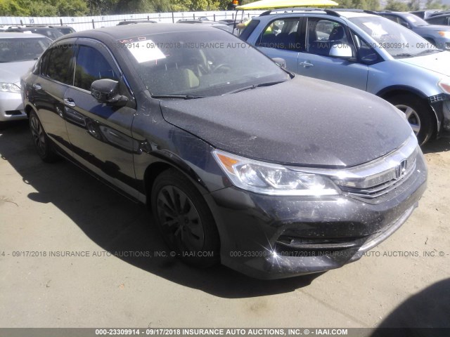 JHMCR6F53HC030319 - 2017 HONDA ACCORD HYBRID/EXL BLACK photo 1