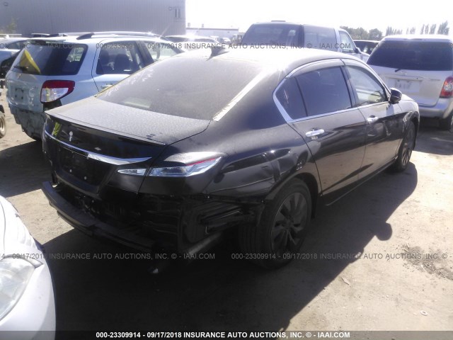 JHMCR6F53HC030319 - 2017 HONDA ACCORD HYBRID/EXL BLACK photo 4