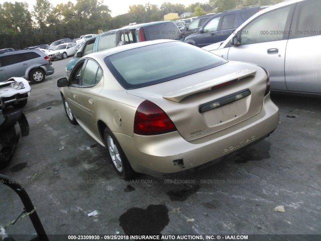 2G2WP522X51338197 - 2005 PONTIAC GRAND PRIX BROWN photo 3