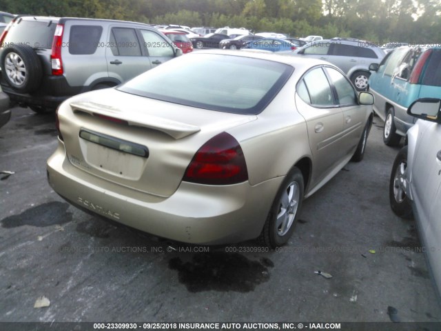 2G2WP522X51338197 - 2005 PONTIAC GRAND PRIX BROWN photo 4