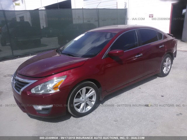 1N4AL3AP1DC278070 - 2013 NISSAN ALTIMA 2.5/S/SV/SL RED photo 2