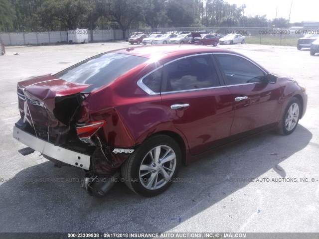 1N4AL3AP1DC278070 - 2013 NISSAN ALTIMA 2.5/S/SV/SL RED photo 4