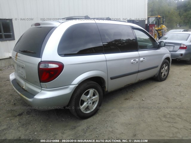 1D4GP45RX6B540500 - 2006 DODGE CARAVAN SXT SILVER photo 4