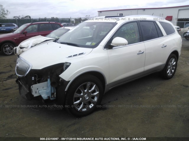 5GALVCED7AJ179226 - 2010 BUICK ENCLAVE CXL 白色 照片 2
