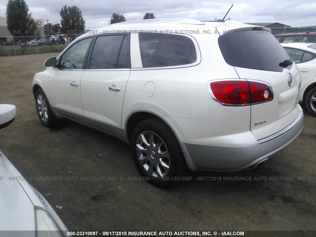5GALVCED7AJ179226 - 2010 BUICK ENCLAVE CXL 白色 照片 3
