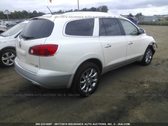 5GALVCED7AJ179226 - 2010 BUICK ENCLAVE CXL 白色 照片 4