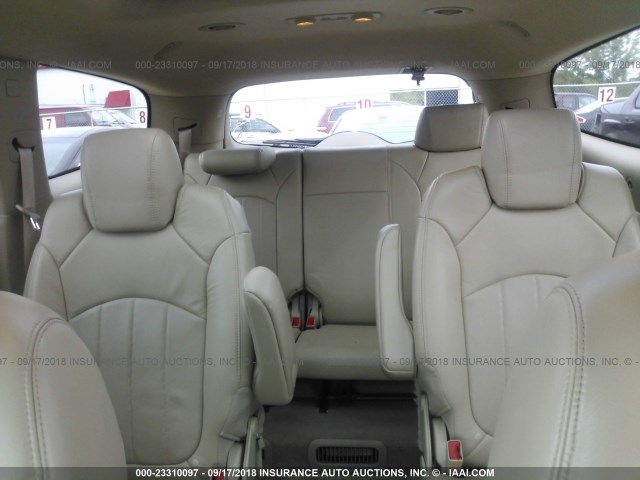 5GALVCED7AJ179226 - 2010 BUICK ENCLAVE CXL 白色 照片 8