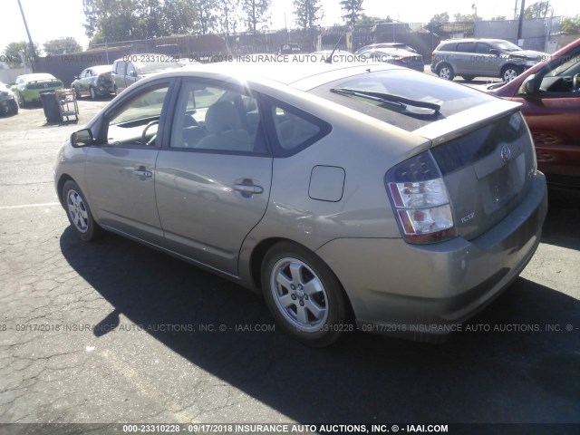 JTDKB20U853001873 - 2005 TOYOTA PRIUS GOLD photo 3