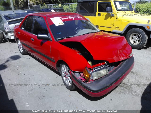 JM1BG2241R0715673 - 1994 MAZDA PROTEGE DX RED photo 1