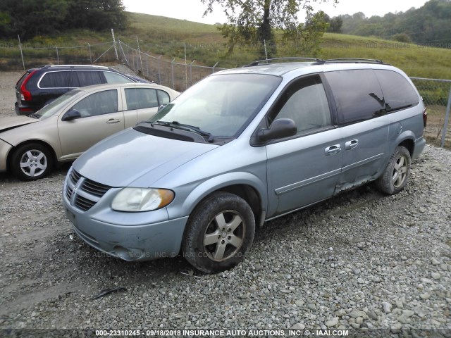 2D4GP44L76R903849 - 2006 DODGE GRAND CARAVAN SXT SILVER photo 2