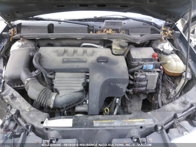1G8AJ55F27Z137565 - 2007 SATURN ION LEVEL 2 BLUE photo 10