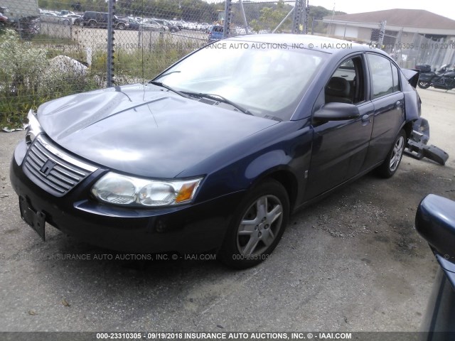 1G8AJ55F27Z137565 - 2007 SATURN ION LEVEL 2 BLUE photo 2