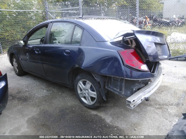 1G8AJ55F27Z137565 - 2007 SATURN ION LEVEL 2 BLUE photo 3