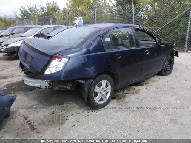 1G8AJ55F27Z137565 - 2007 SATURN ION LEVEL 2 BLUE photo 4