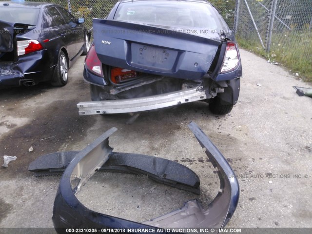 1G8AJ55F27Z137565 - 2007 SATURN ION LEVEL 2 BLUE photo 6