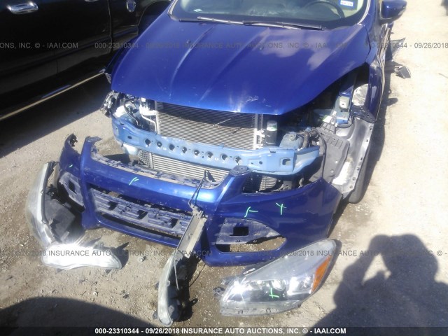 1FMCU9J91EUC36932 - 2014 FORD ESCAPE TITANIUM BLUE photo 6