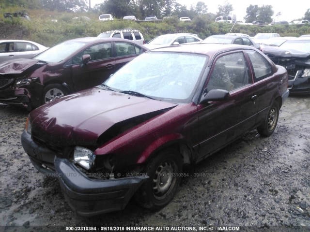 JT2AC52L9T0198428 - 1996 TOYOTA TERCEL STD/DX MAROON photo 2