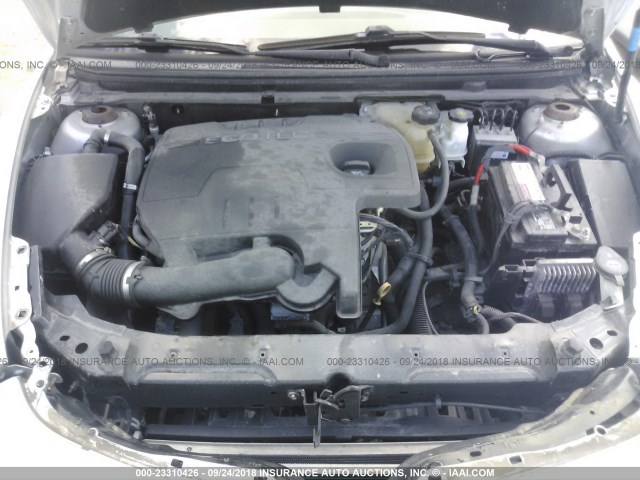 1G1ZC5E09CF109264 - 2012 CHEVROLET MALIBU 1LT SILVER photo 10