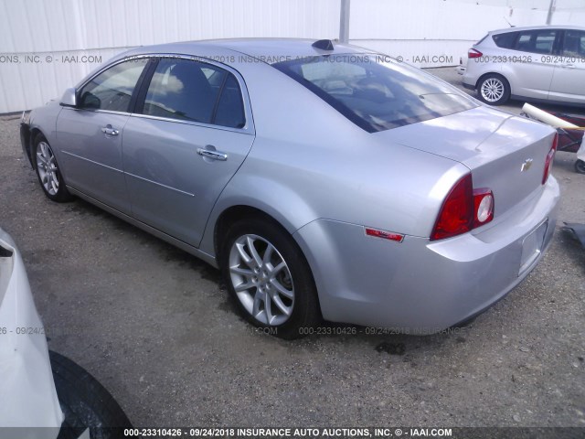 1G1ZC5E09CF109264 - 2012 CHEVROLET MALIBU 1LT SILVER photo 3