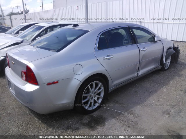 1G1ZC5E09CF109264 - 2012 CHEVROLET MALIBU 1LT SILVER photo 4