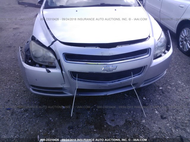 1G1ZC5E09CF109264 - 2012 CHEVROLET MALIBU 1LT SILVER photo 6