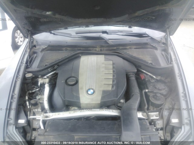 5UXZW0C50CL669691 - 2012 BMW X5 XDRIVE35D Сірий фото 10