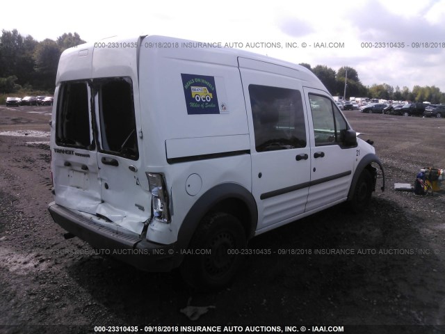 NM0LS6AN4CT082514 - 2012 FORD TRANSIT CONNECT XL WHITE photo 4