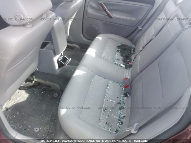 WVWRH63B43P452819 - 2003 VOLKSWAGEN PASSAT GLX MAROON photo 8