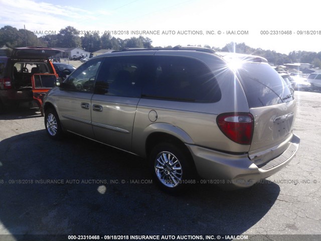 2C4GP24303R242758 - 2003 CHRYSLER TOWN & COUNTRY  GOLD photo 3