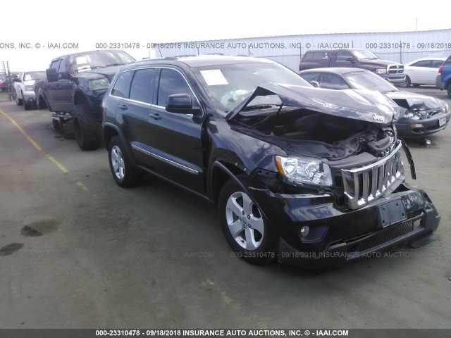 1C4RJFAG2CC233187 - 2012 JEEP GRAND CHEROKEE LAREDO 黑色 照片 1