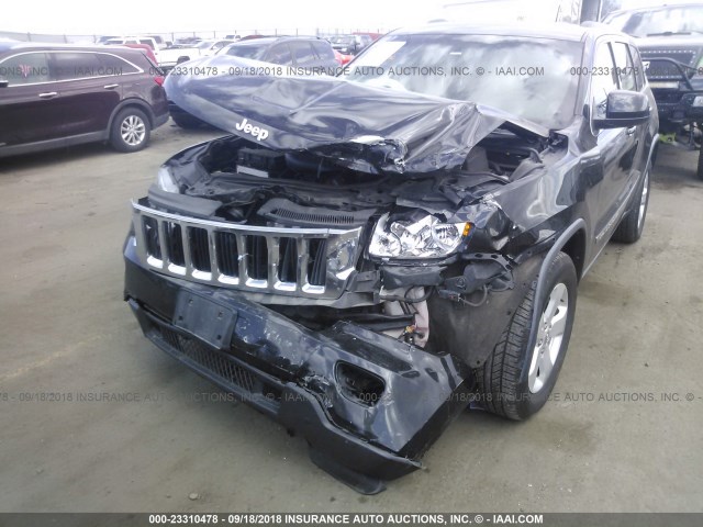 1C4RJFAG2CC233187 - 2012 JEEP GRAND CHEROKEE LAREDO 黑色 照片 6